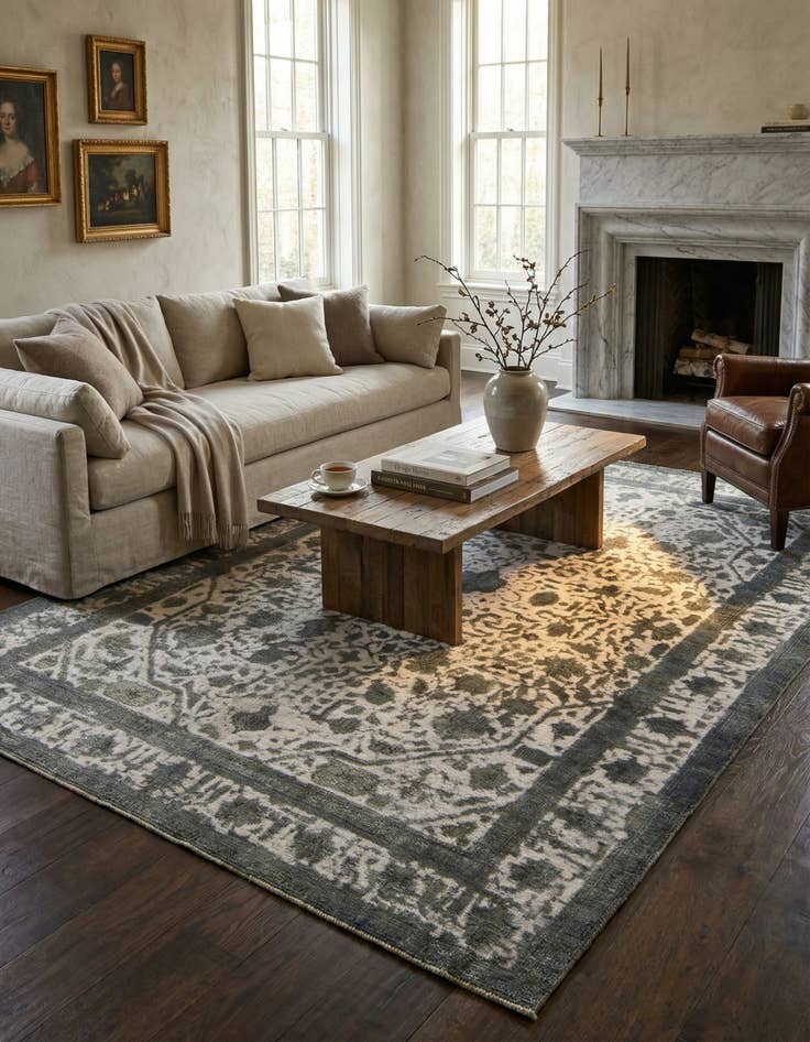 Detail image of 8' x 11' 3  Hand Knotted Ultra Vintage Persian Wool Rug