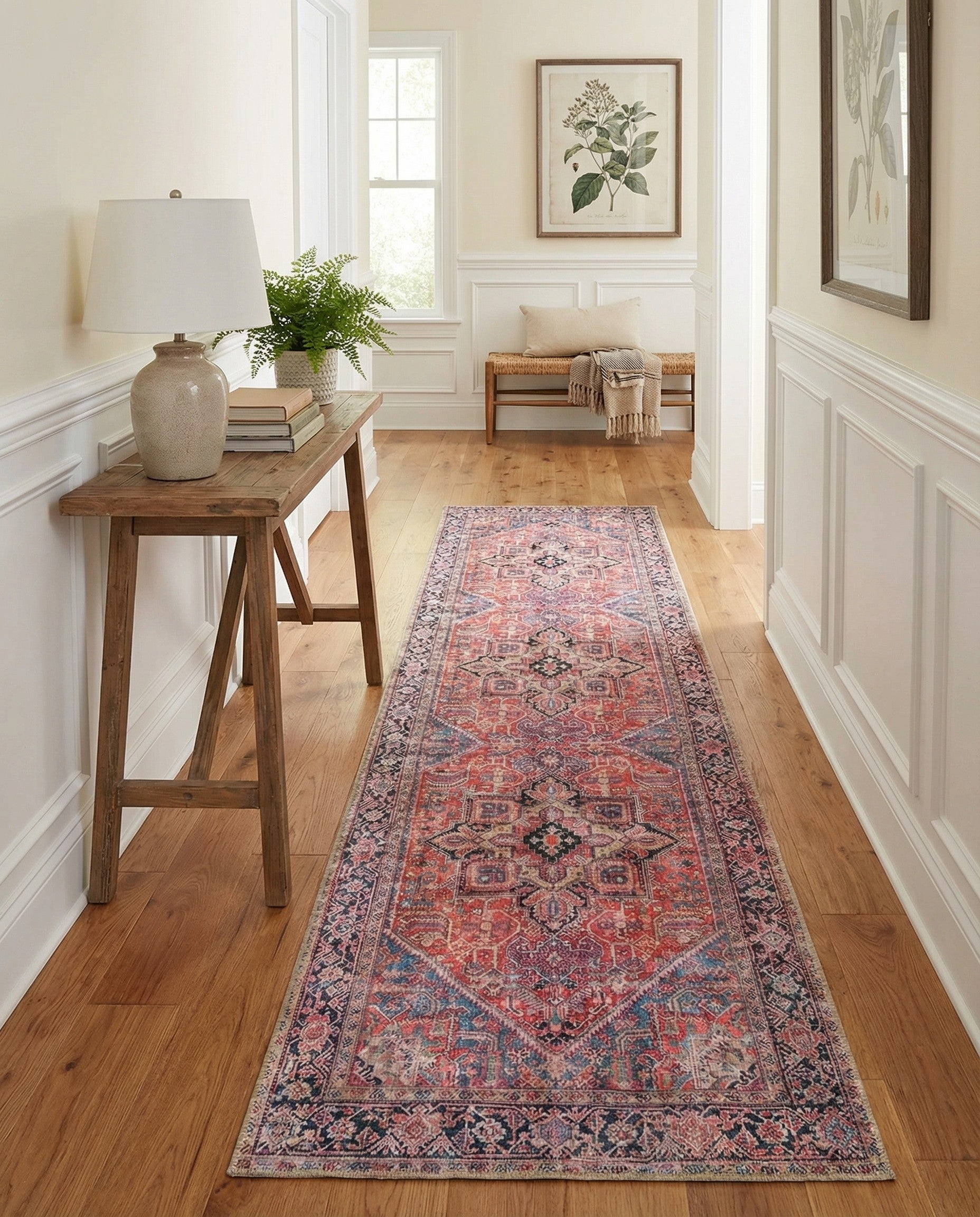 2' 6 x 16' 5 Washable Timeless Runner Rug