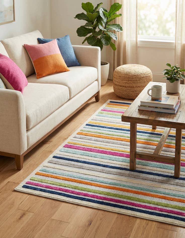 Detail image of 4' x 6' Easy-Clean Aruba Indoor / Outdoor Rug
