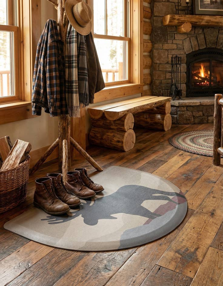 Detail image of 2' x 3' Moose Comfort Mat Hearth