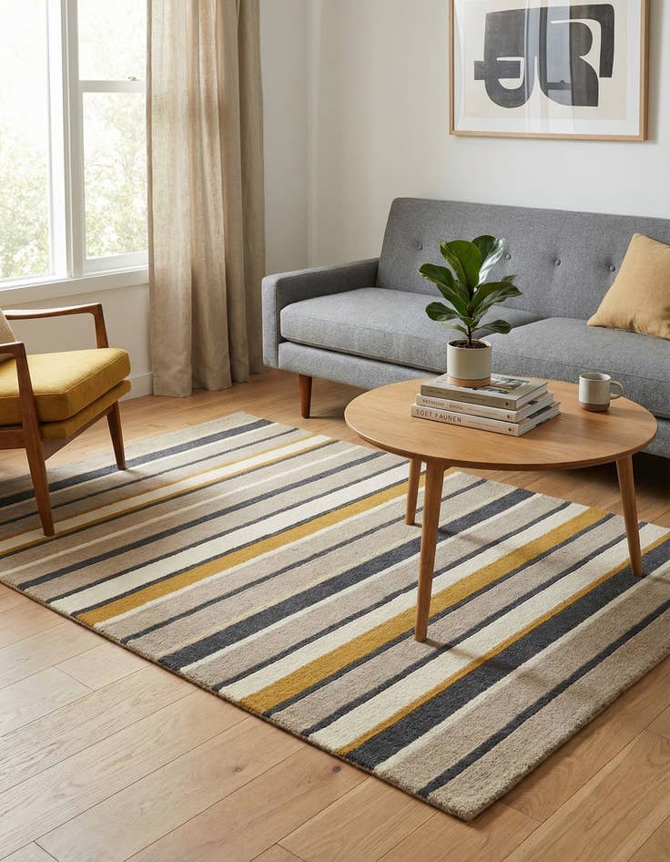 Detail image of 4' x 5' 6 Luna Wool Rug