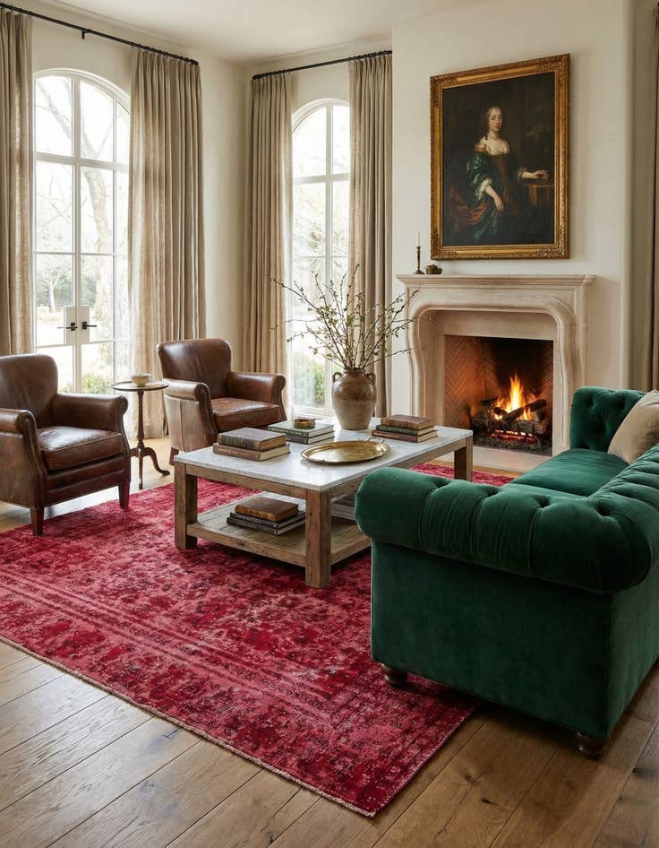 Detail image of  8' 8 x 12' 1  Hand Knotted Ultra Vintage Persian Wool Rug