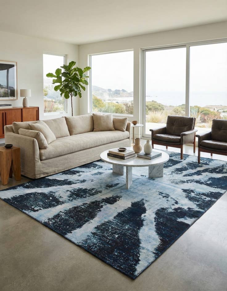 Detail image of  6' 3 x 10'  Hand Knotted Ultra Vintage Persian Wool Rug