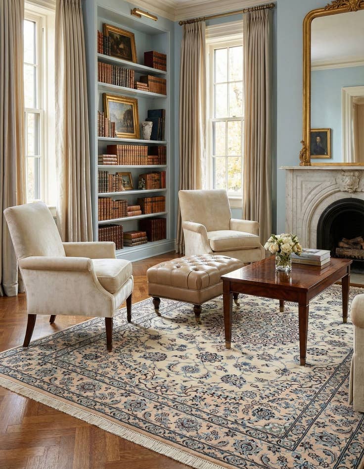 Detail image of 4' 3 x 6' 9 Nain Rug