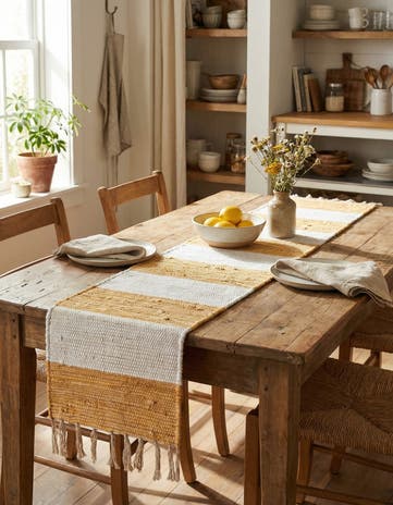 1' 2 x 4' 1 Hand Woven Chindi Rag Table Runner Rug
