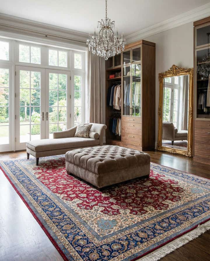 11' 6 x 16' 9 Hand Knotted Isfahan Persian Rug