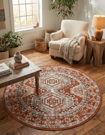 4' 1 x 4' 1 Charlotte Round Rug
