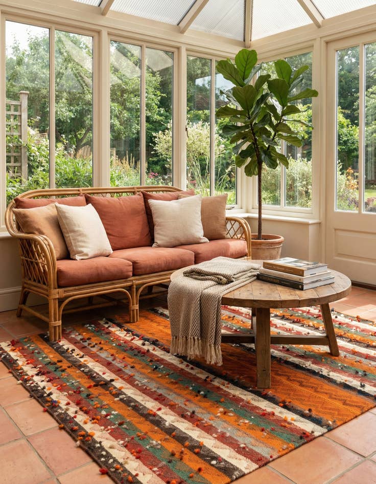 Detail image of 5' 5 x 6' 1 Jajim Rug