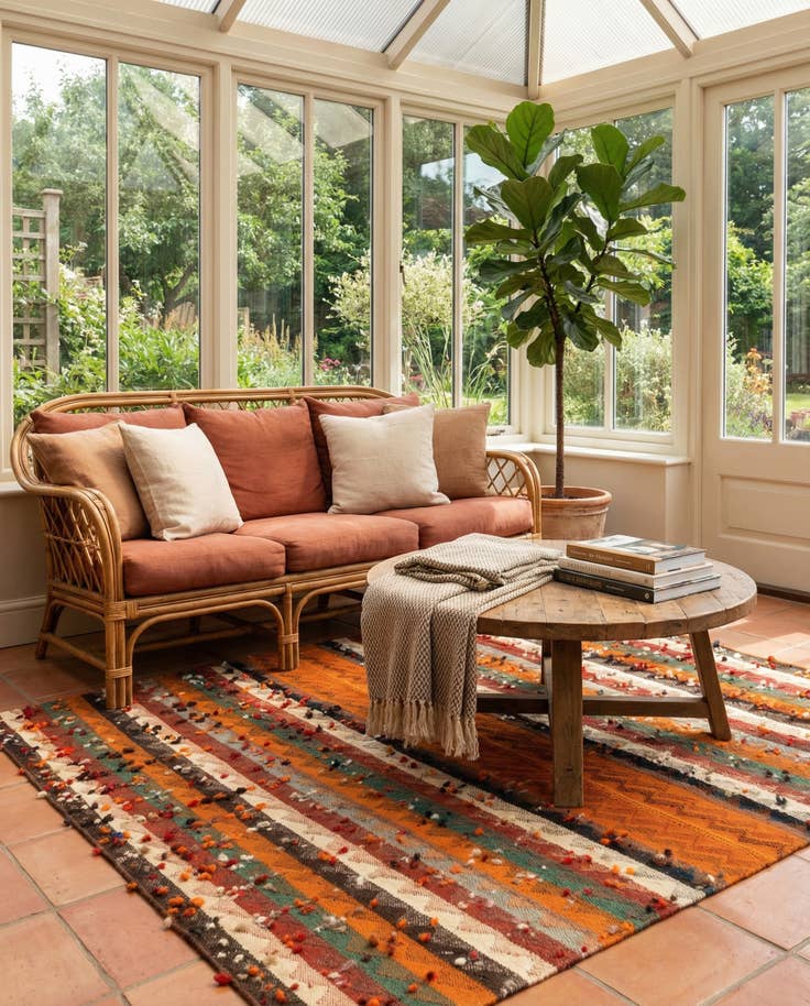 Detail image of 5' 5 x 6' 1 Jajim Rug