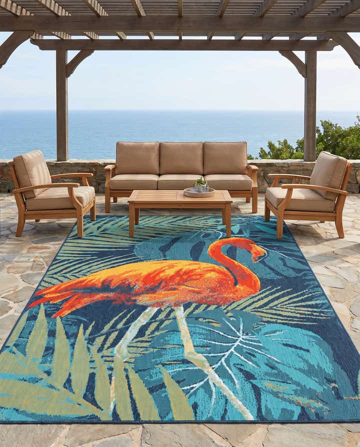 7' x 10' Easy-Clean Coastal Indoor / Outdoor Rug