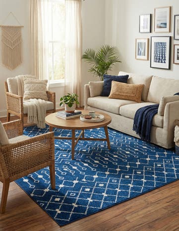7' 10 x 7' 10 Moroccan Trellis Square Rug
