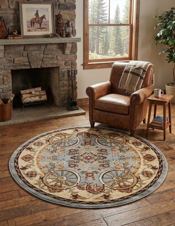 4' x 4' Pioneer Round Rug