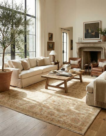 8' 3 x 11' 5 Hand Knotted Peshawar Ziegler Rug