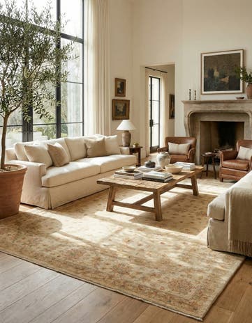 8' 3 x 11' 5 Hand Knotted Peshawar Ziegler Rug