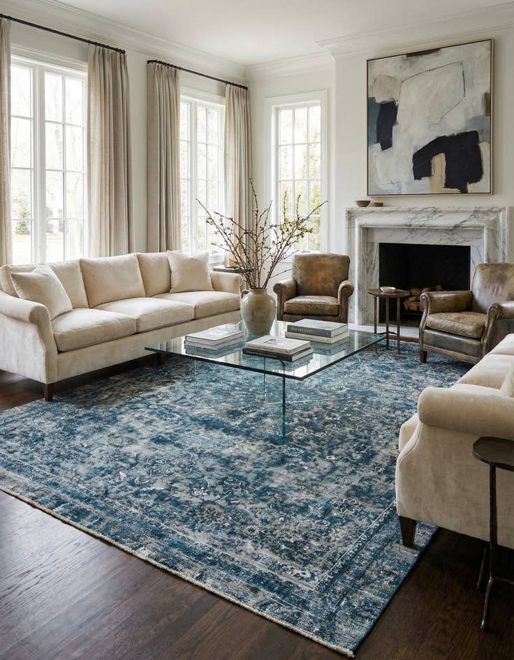 Detail image of 8' 2 x 11' 2 Hand Knotted Ultra Vintage Persian Wool Rug