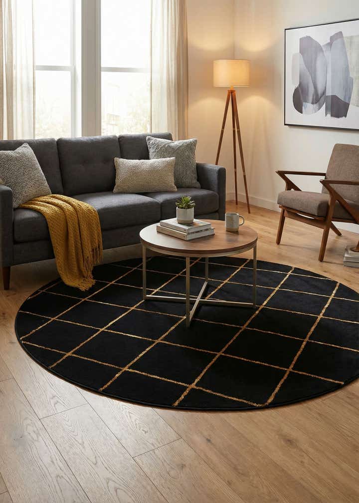 6' x 6' Vogue Geo Round Rug