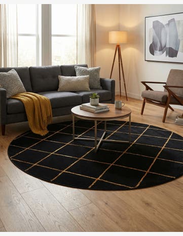 6' x 6' Vogue Geo Round Rug