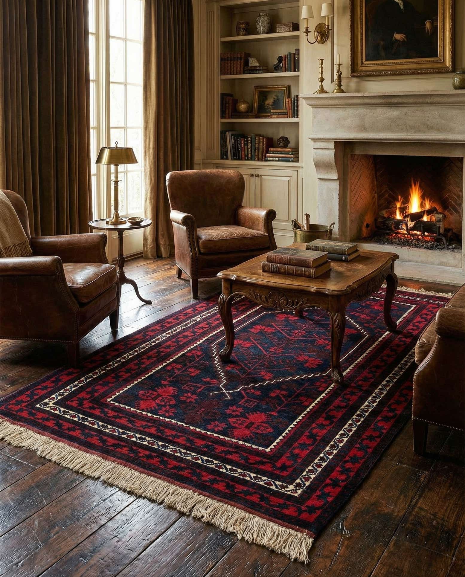3' 8 x 6' 7 Hand Knotted Balouch Wool Rug