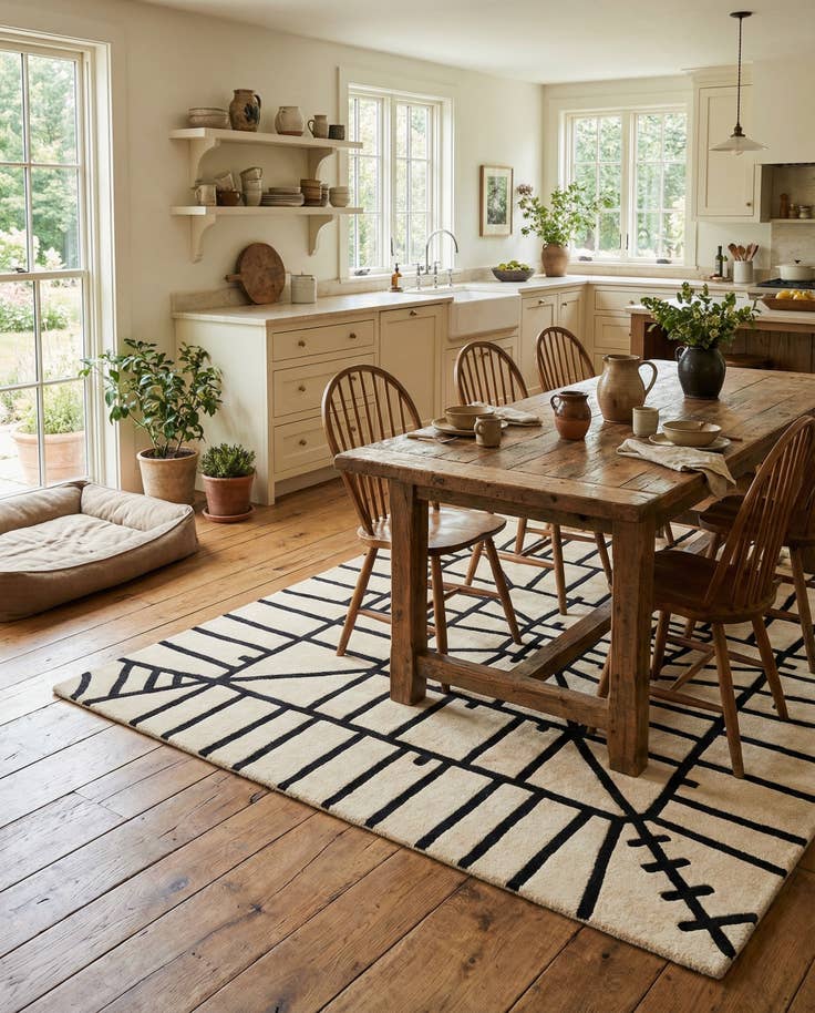 Detail image of 8' 2 x 8' 3 Luna Wool Square Rug