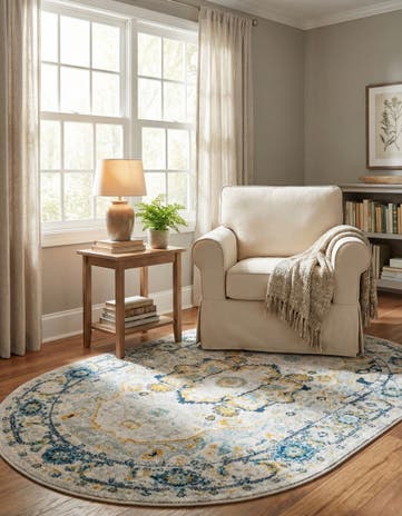 4' x 6' Madeline Vintage Oval Rug