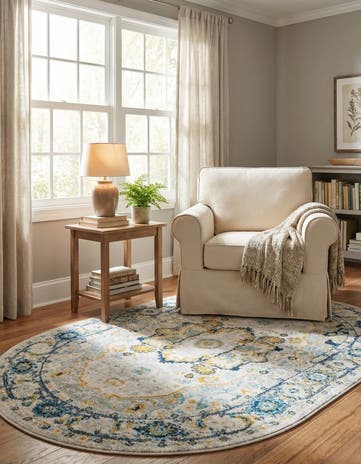 4' x 6' Madeline Vintage Oval Rug