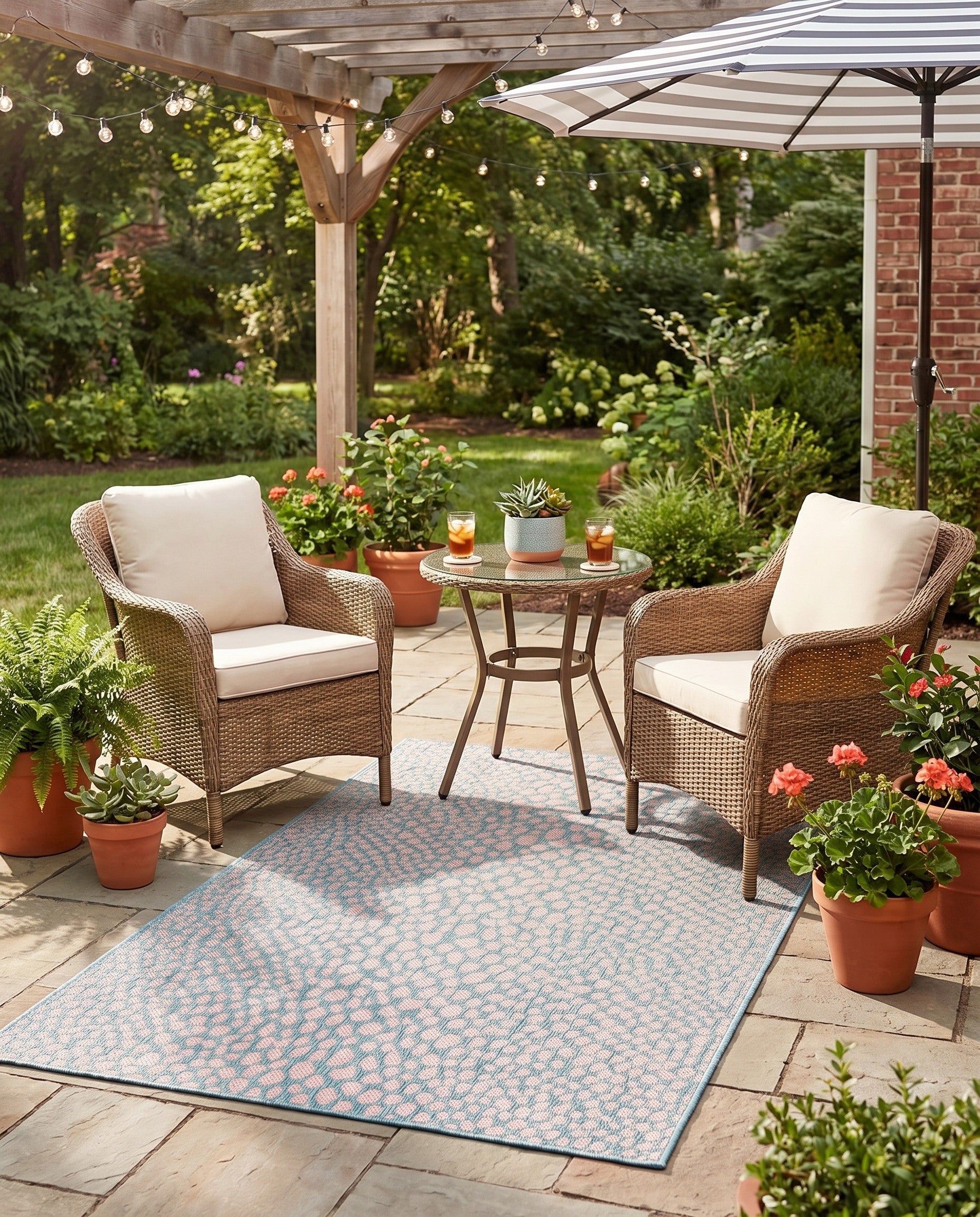 3' x 5' 3 Easy-Clean Jill Zarin Cape Town Indoor / Outdoor Rug