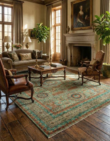 6' 9 x 9' 8 Hand Knotted Amina Rug