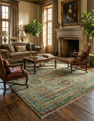 6' 9 x 9' 8 Hand Knotted Amina Rug