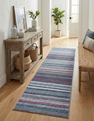 2' 7 x 10' Washable Yara Runner Rug