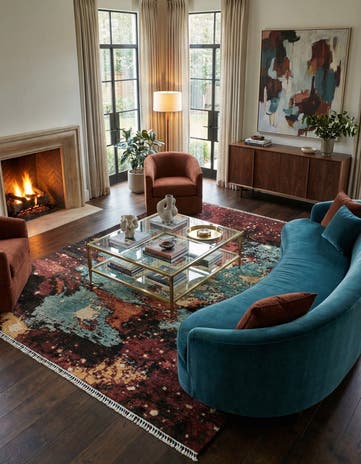 7' 11 x 9' 6 Rubin Wool Rug