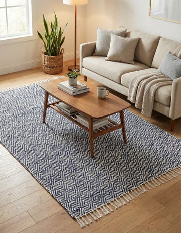 6' 1 x 9' Hand Woven Braided Jute Rug