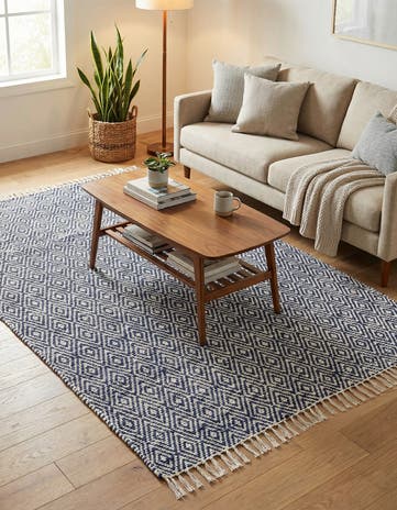 6' 1 x 9' Hand Woven Braided Jute Rug