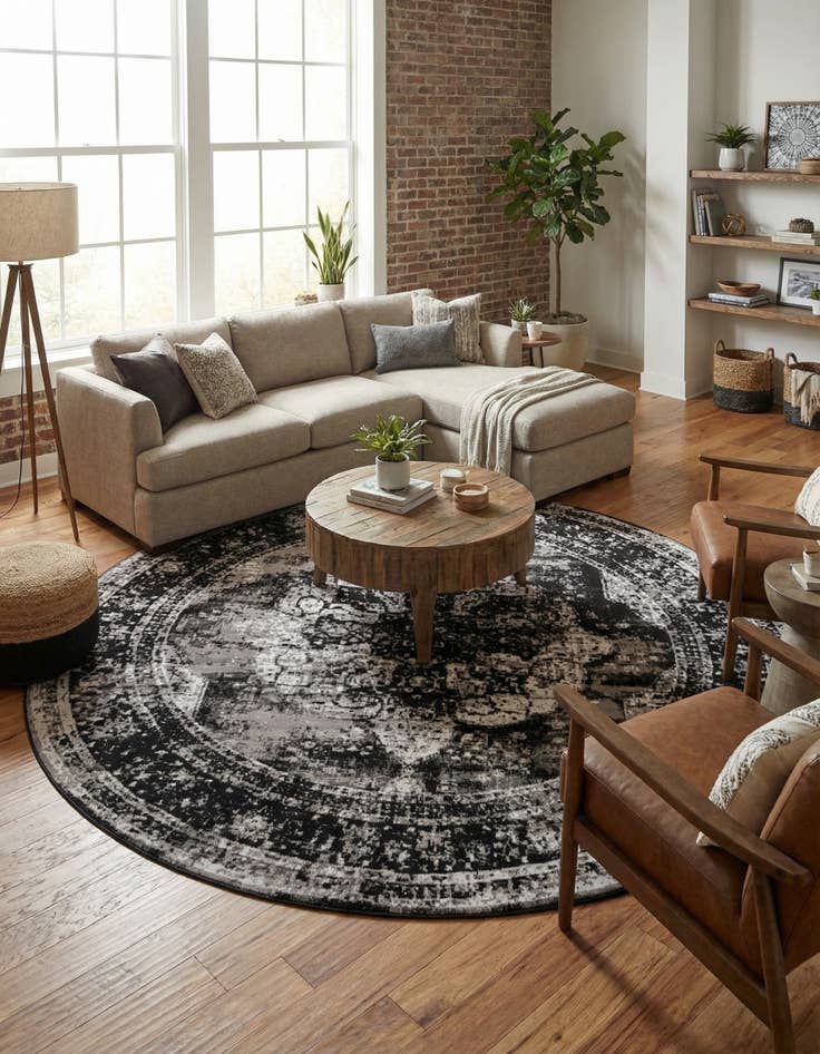 Detail image of  13' x 13' Monte Carlo Round Rug