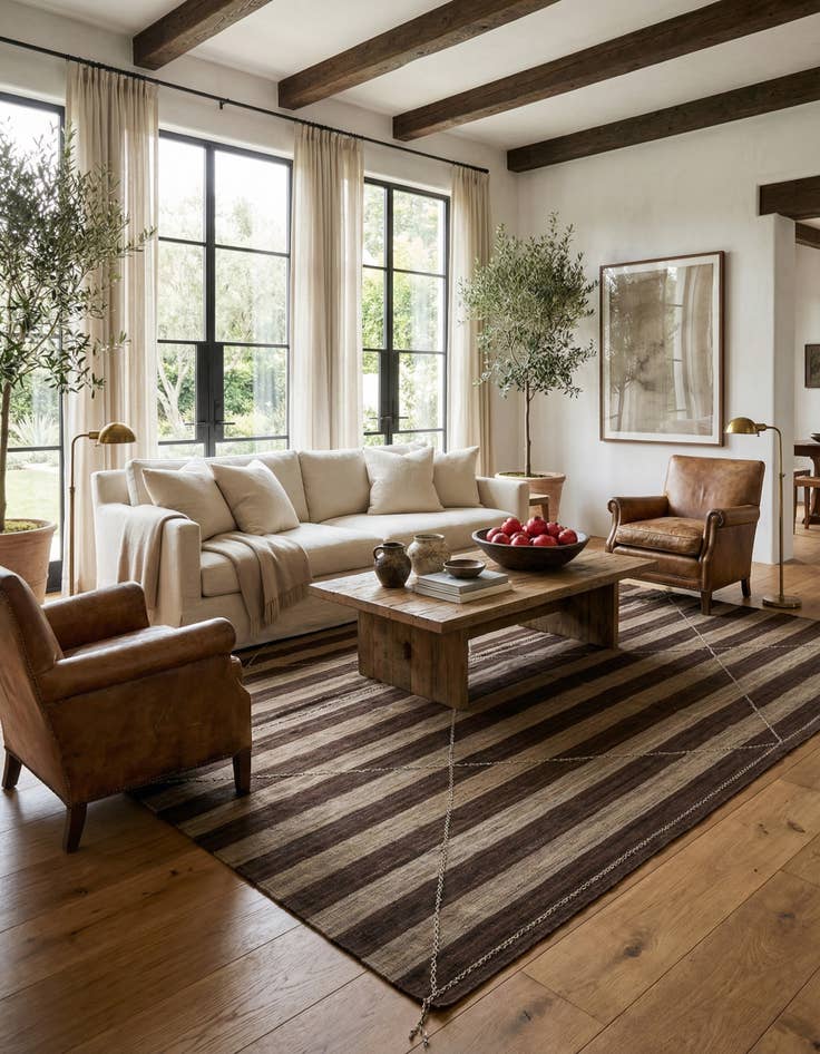 Detail image of 13' 3 x 13' 7  Hand Knotted Moroccan Wool Square Rug