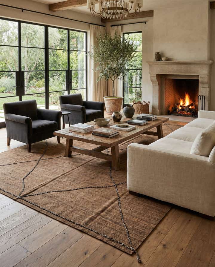 11' 5 x 14' 5 Hand Knotted Moroccan Wool Rug