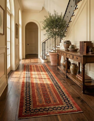 2' 11 x 10' 2 Luribaft Wool Runner Rug