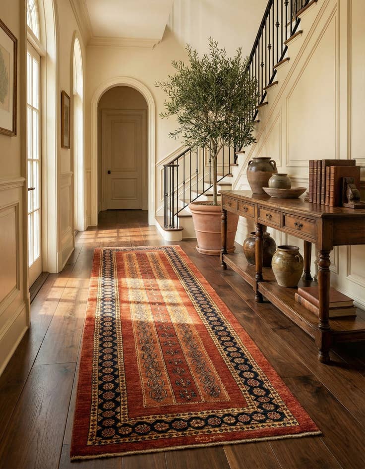 Detail image of 2' 11 x 10' 2 Luribaft Wool Runner Rug