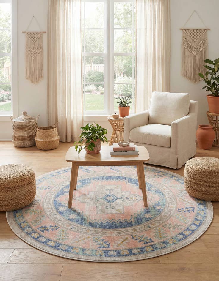 Detail image of  5' x 5' Whitney Round Rug