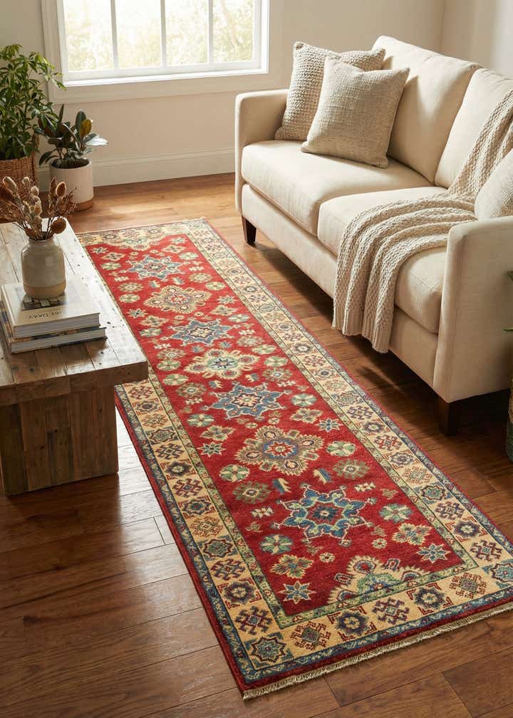 2' 7 x 9' 6 Hand Knotted Kazak Runner Rug
