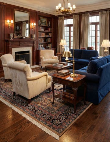 5' 3 x 8' 2 Hand Knotted Bokhara Oriental Wool Rug