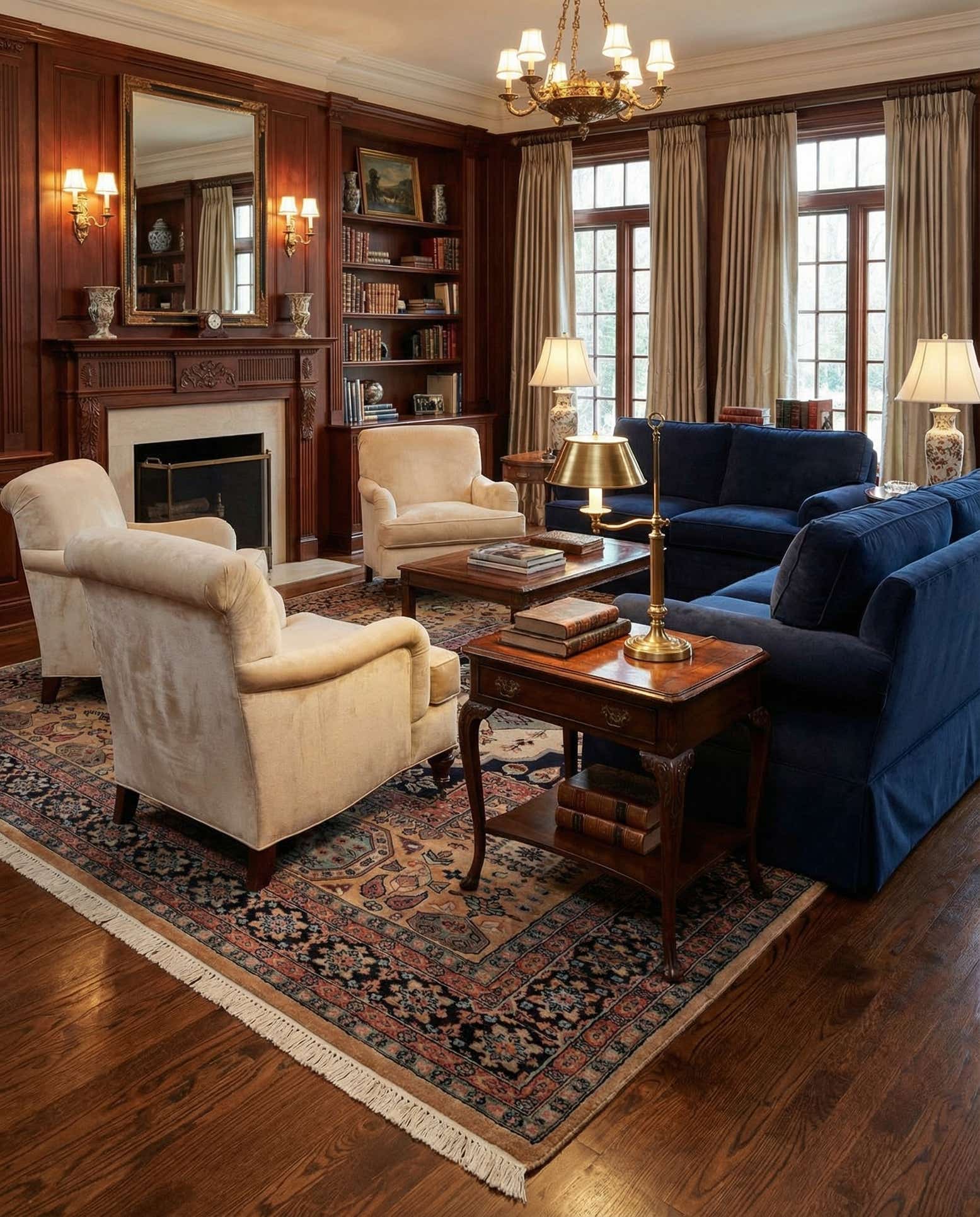 5' 3 x 8' 2 Hand Knotted Bokhara Oriental Wool Rug