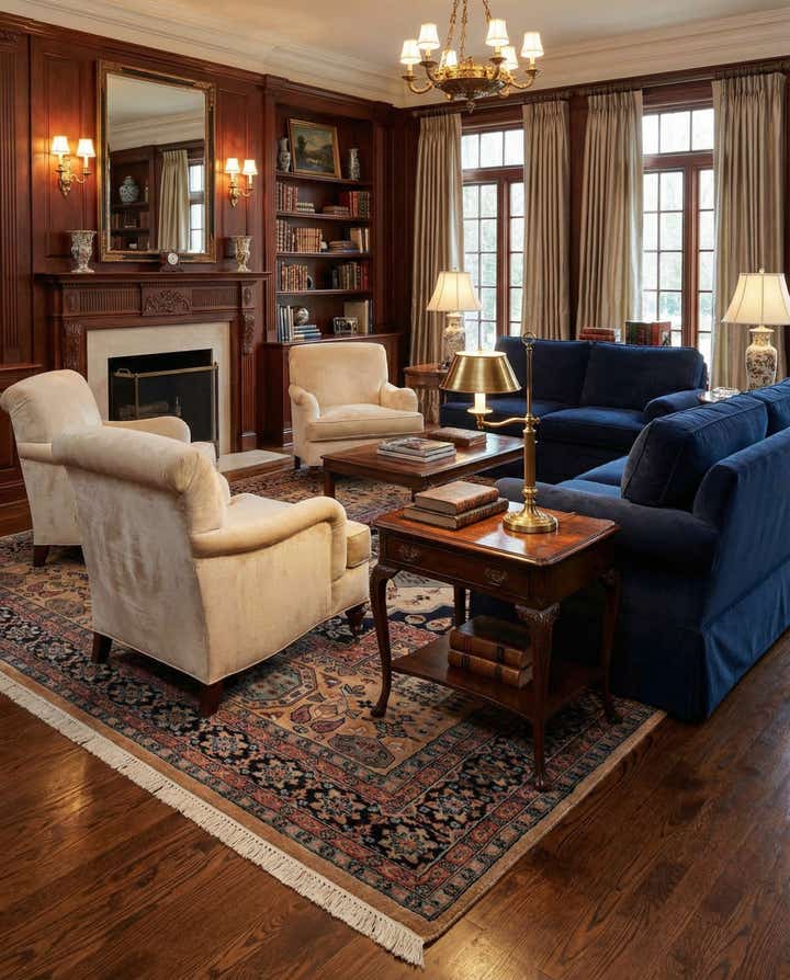 5' 3 x 8' 2 Hand Knotted Bokhara Oriental Wool Rug