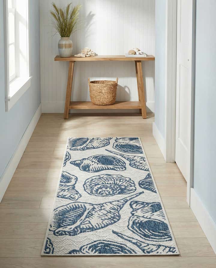 2' x 5' 3 Easy-Clean Coastal Indoor / Outdoor Runner Rug