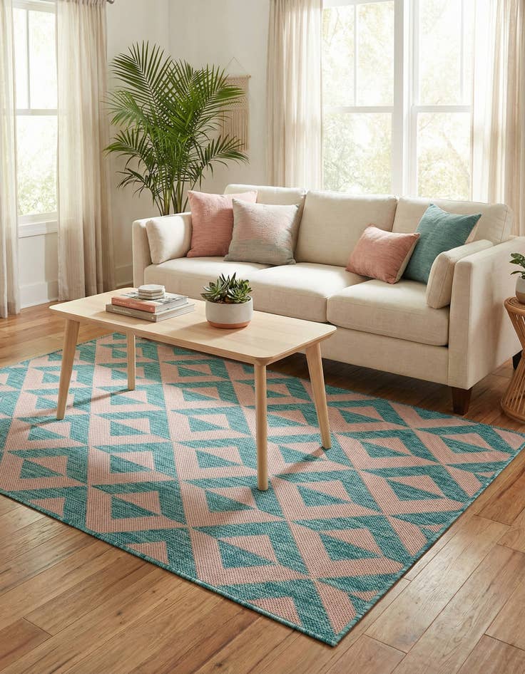 Detail image of 3' x 5' 3  Washable Jill Zarin Napa Indoor / Outdoor Rug