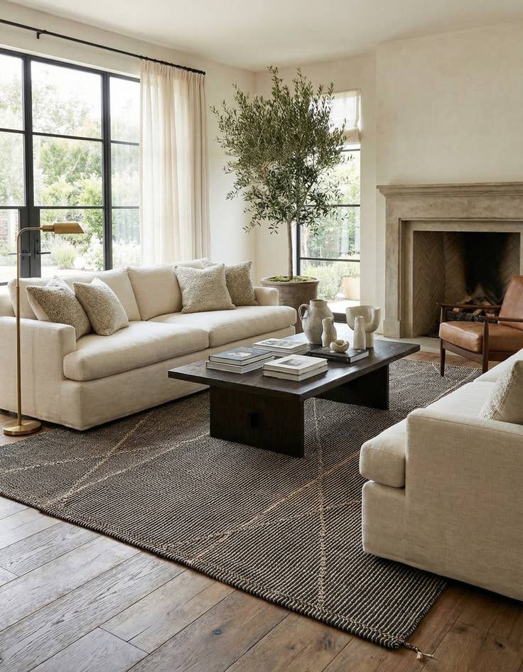 Detail image of 9' 10 x 14' 4 Hand Knotted Moroccan Wool Rug