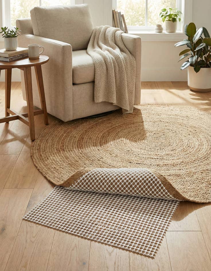 Detail image of 3' x 3' Square Non-Slip Rug Pad