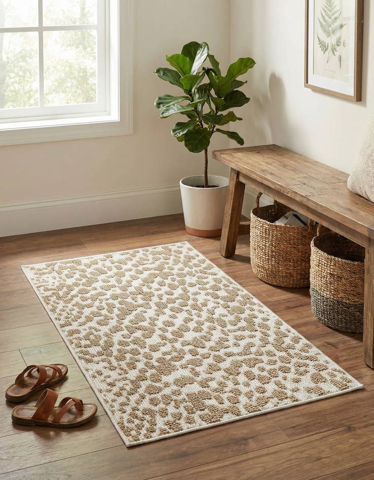 Detail image of 2' x 3' 1  Washable Safari Indoor / Outdoor Rug