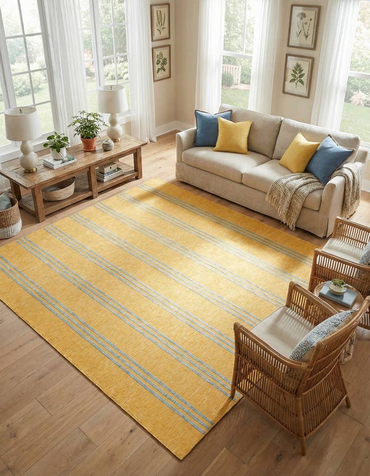 Detail image of 13' x 13'  Washable Jill Zarin Anguilla Indoor / Outdoor Square Rug
