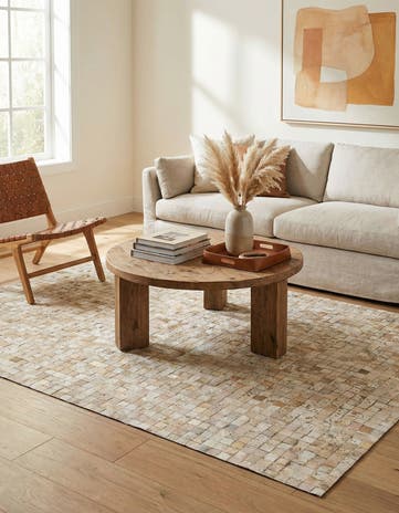 5' 3 x 7' 6 Cowhide Stocks Rug