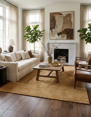 5' 7 x 8' Hand Knotted Darya Wool Rug